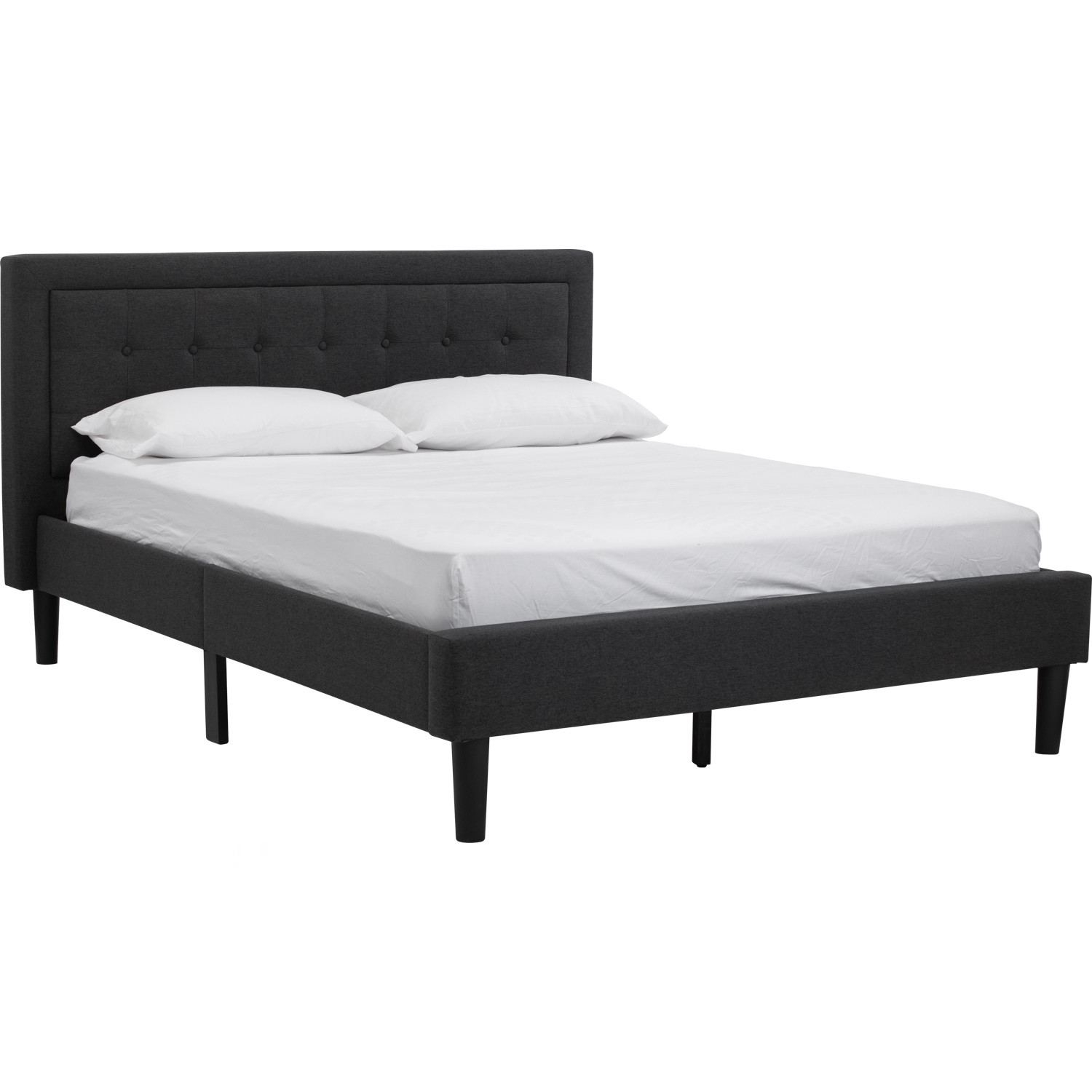 HAYDEN QUEEN BED WITH 1900MM SIDE RAIL BLACK/6516