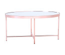 XANDER OVAL COFFEE TABLE WITH MIRROR TOP 807 (#)