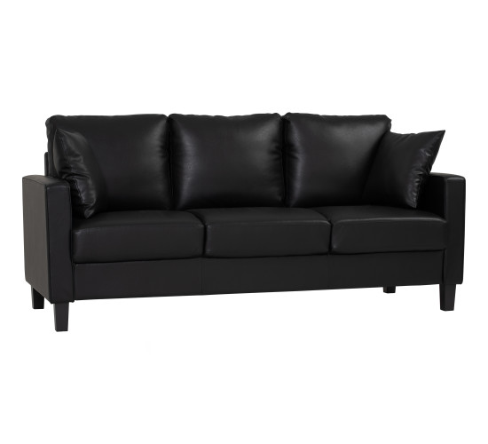 STAREX 3 SEATER SOFA BLACK/534