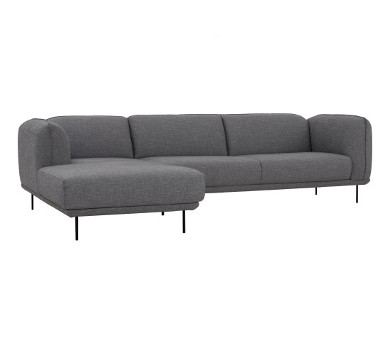 MIRA 3 SEATER WITH LEFT CHAISE 802/6603 PEBBLE