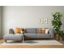 MIRA 3 SEATER WITH LEFT CHAISE 802/6603 PEBBLE