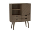 TORRELL TALL SIDEBOARD WITH 4 DRAWER 1804 (#)