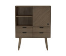 TORRELL TALL SIDEBOARD WITH 4 DRAWER 1804 (#)