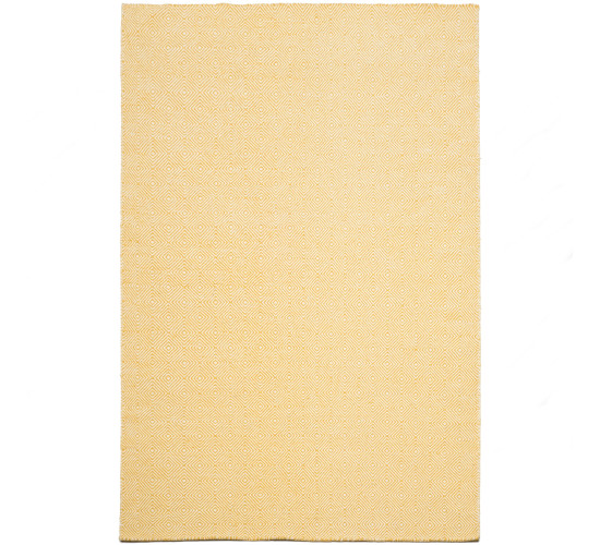 2M X 3M FOLDED SQUARES RUG IN YELLOW COLOUR