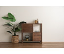 HOLSTEN 0.85M BOOKCASE WITH 2 DOOR 113 (P2 BOARD)