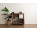 HOLSTEN 0.85M BOOKCASE WITH 2 DOOR 113 (P2 BOARD)