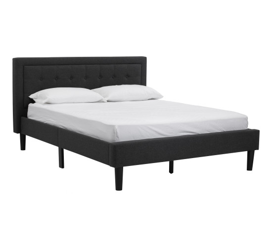HAYDEN QUEEN BED WITH 1900MM SIDE RAIL BLACK/6516