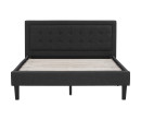 HAYDEN QUEEN BED WITH 1900MM SIDE RAIL BLACK/6516