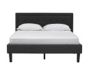 HAYDEN QUEEN BED WITH 1900MM SIDE RAIL BLACK/6516