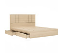HARRINGTON QUEEN BED WITH STORAGE WITH 1900MM SIDE RAIL (FIT MATTRESS SIZE 1500X1900)