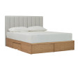 MOLA QUEEN BED WITH STORAGE 1900MM (BED PANEL) 102/3690 (PET FRIENDLY FABRIC)