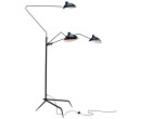 MANTIS TRIPLE LIGHT MATT BLACK ALUMINIUM + STEEL FLOOR LAMP