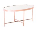 XANDER OVAL COFFEE TABLE WITH MIRROR TOP 807 (#)