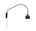 SLUG MATT BLACK WALL LAMP