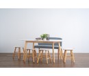WERNER 900 X 1500 + 450 EXT DINING TABLE 102/130