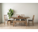 TORRELL 1016 X1800+450 EXTENDABLE DINING TABLE WITH LEAF TOP 1804