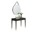 MICHALA DRESSING TABLE DT100 STONE TOP ESPRESSO CANYON DARK EMP