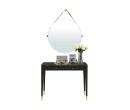 MICHALA DRESSING TABLE DT100 STONE TOP ESPRESSO CANYON DARK EMP (PRE ORDER : 20 DAYS)