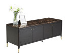 MICHALA SIDEBOARD TV150 STONE TOP ESPRESSO CANYON DARK EMP