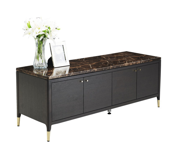 MICHALA SIDEBOARD TV150 STONE TOP ESPRESSO CANYON ...