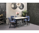 MICHALA DINING TABLE A120#2 ESPRESSO STATUARIO STONE