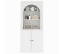 MONETA TALL CABINET CT80 DO ARCH WHITE