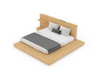 HAGI BED 6'FT DE01-R MONACO OAK