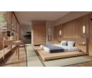 HAGI BED 6'FT DE01-R MONACO OAK