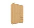 HAGI WARDROBE WO150-60-230 MONACO OAK