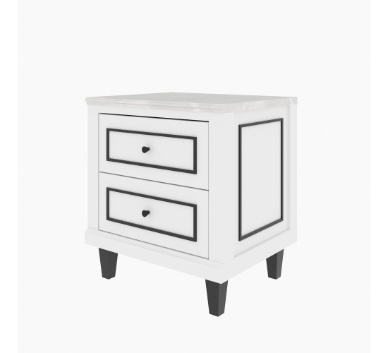 ETERNO NIGHT TABLE NT55 SM WHITE AURORA