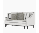 ETERNO SOFA WOOD LEG WHITE FABRIC-22143NIE 3S