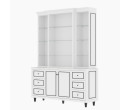 ETERNO TALL CABINET CT180-G SM WHITE GLASS AURORA