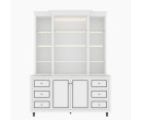 ETERNO TALL CABINET CT180-G SM WHITE GLASS AURORA