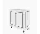 ETERNO LOW CABINET C90-DO SM WHITE AURORA