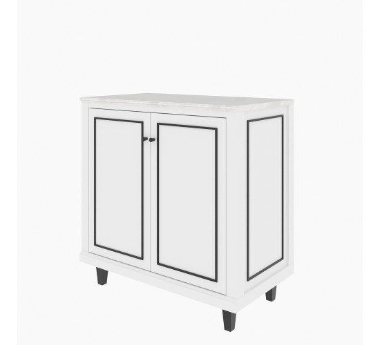 ETERNO LOW CABINET C90-DO SM WHITE AURORA