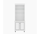 ETERNO TALL CABINET CT90-DO-G SM WHITE GLASS AURORA