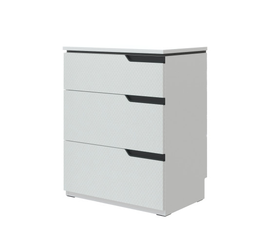 KEITH LOW CABINET C60-DW BL SNOW WHITE SQUARE MATT