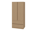 TIMBUR WARDROBE WE-SC90-2DW CASHEW OAK (PRE ORDER : 20 DAYS)