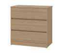 TIMBUR LOW DRAWER CABINET CW80-3 CASHEW OAK (PRE ORDER : 20 DAYS)