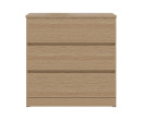 TIMBUR LOW DRAWER CABINET CW80-3 CASHEW OAK