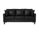 STAREX 3 SEATER SOFA BLACK/534