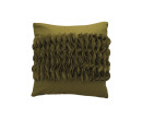 EVON GREEN COTTON APPLIQUE CUSHION