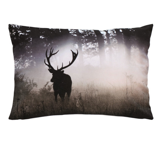 FOREST STAG COTTON PRINTED CUSHION