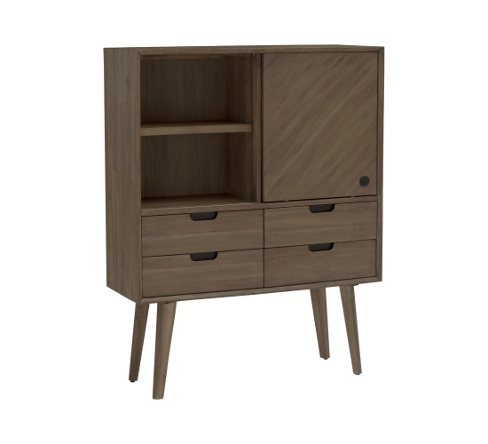 TORRELL TALL SIDEBOARD WITH 4 DRAWER 1804 (#)