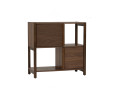 HOLSTEN 0.85M BOOKCASE WITH 2 DOOR 113 (P2 BOARD)