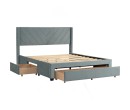 MILLAU QUEEN BED WITH 1900MM SIDERAIL 114/3603