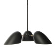 GERBIL MATT BLACK AND MATT ANTIQUE BRASS PENDANT LAMP (CE)(#)