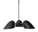 GERBIL MATT BLACK AND MATT ANTIQUE BRASS PENDANT LAMP (CE)(#)