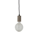 FIREFLY PENDANT LAMP IN CONCRETE COLOUR BASE WITH DIA125 LIGHT BULB (CE)(#)