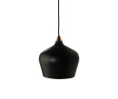 DIA250 LARK PENDANT LAMP IN MATT BLACK COLOUR WITH COPPER TOP (CE)(#)